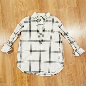 ☆LOFT☆ Pale Plaid Softened Shirt